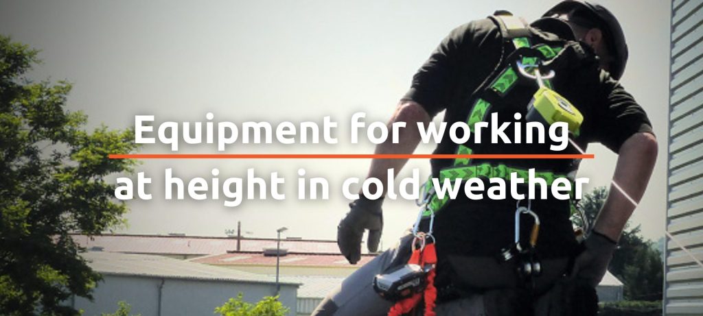 Equipment for working at height in cold weather