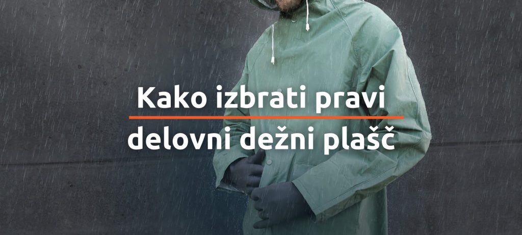 Delovni plašč v deževnem vremenu