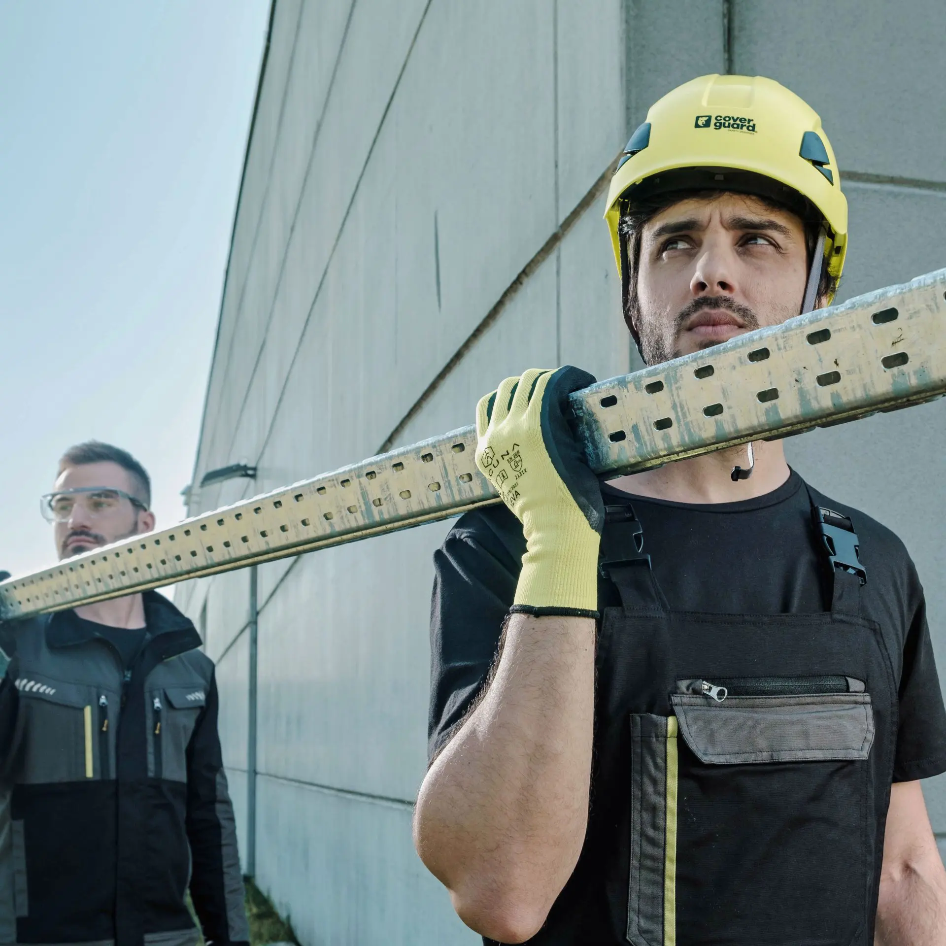 Delovne hlače z oprsnikom BERGEN FLEX