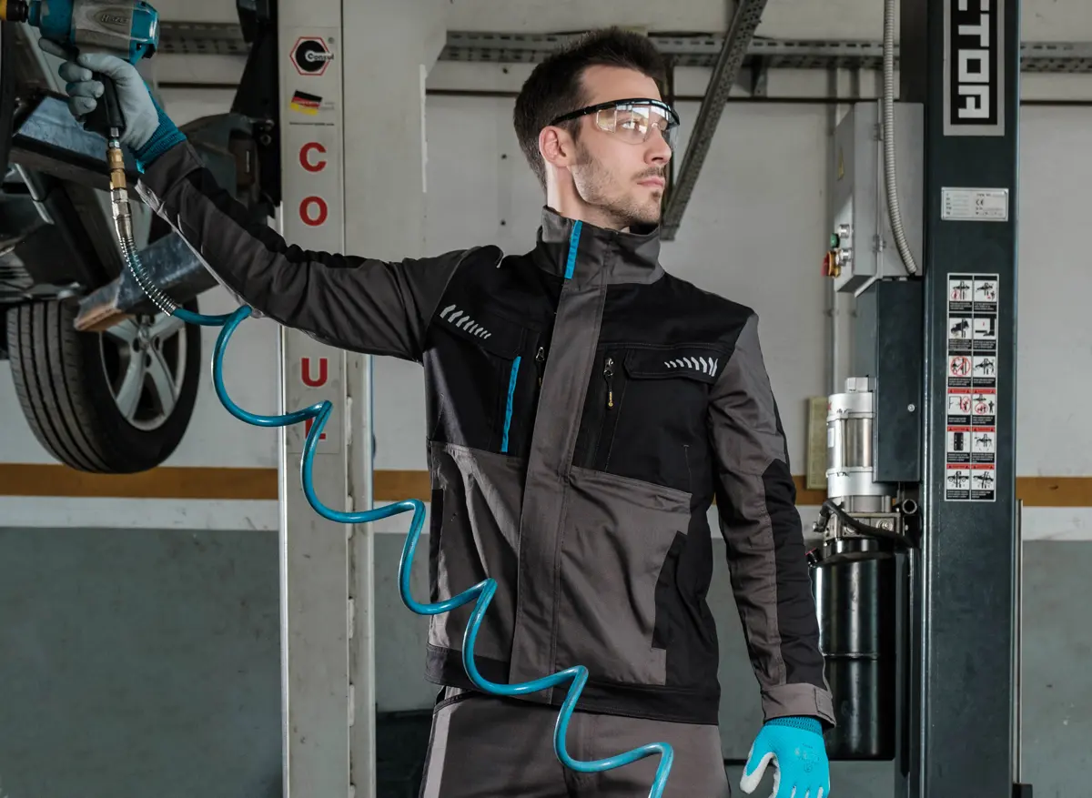 Delovne hlače z oprsnikom BERGEN FLEX